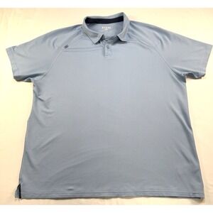 Rhone‎ Men's Delta Pique Polo Short Sleeve Shirt in Misty Blue Men's XL